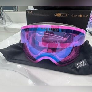 Oakley Ski Snowboard Goggles - Pink Purple Mirrored Lens